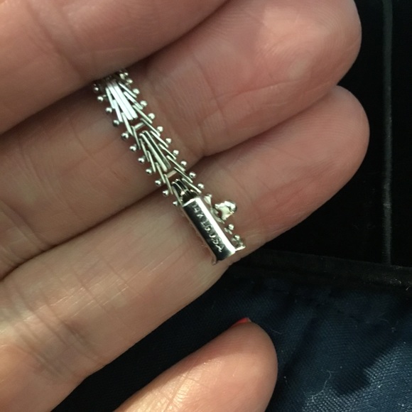 NWOT 14K White Imperial Gold Designer Bracelet, 7 1/4” - Picture 5 of 10